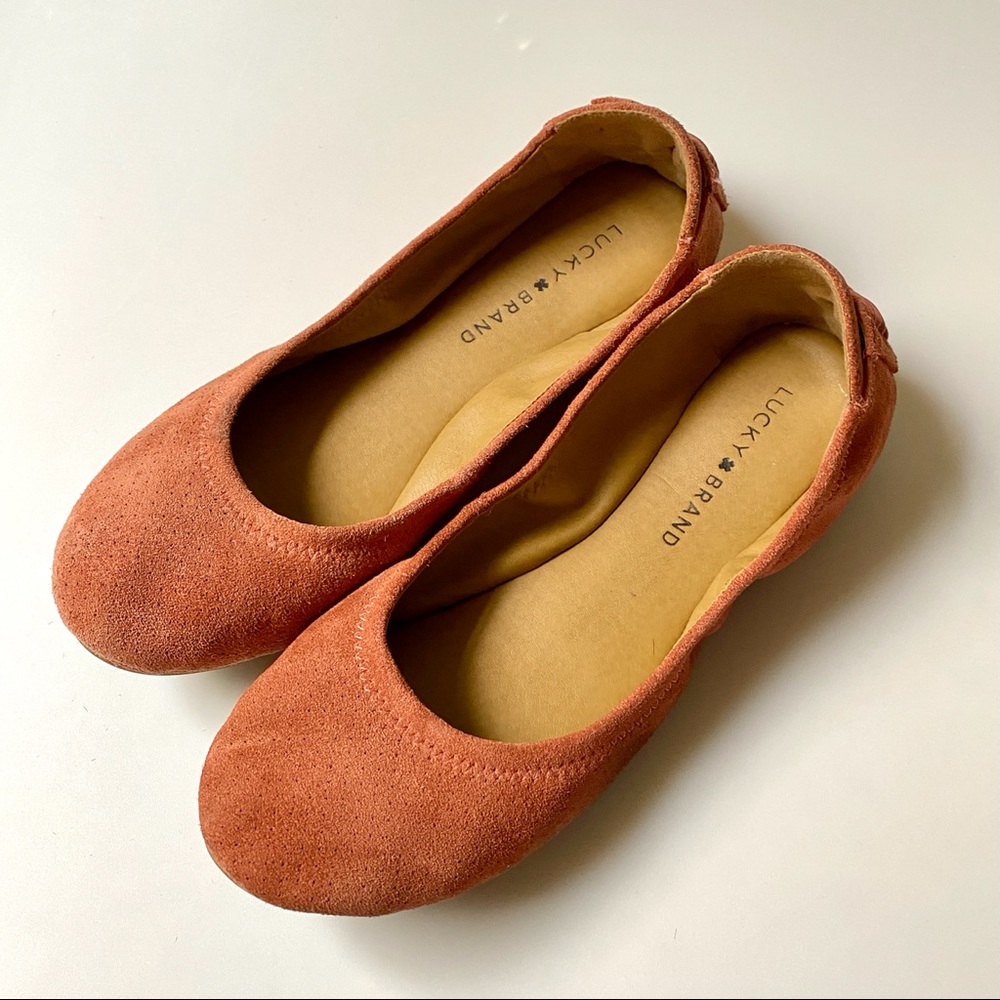 Lucky Brand Echo Suede Ballet Flats - Sz 8.5